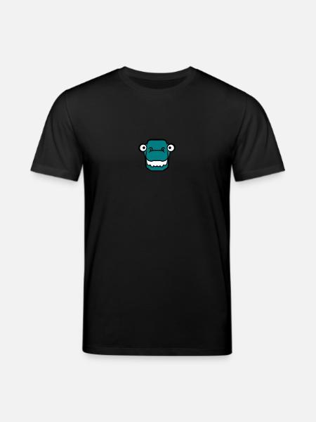 Funny funny T-Rex face - Stanley/Stella CREATOR Unisex Organic T-Shirt - black