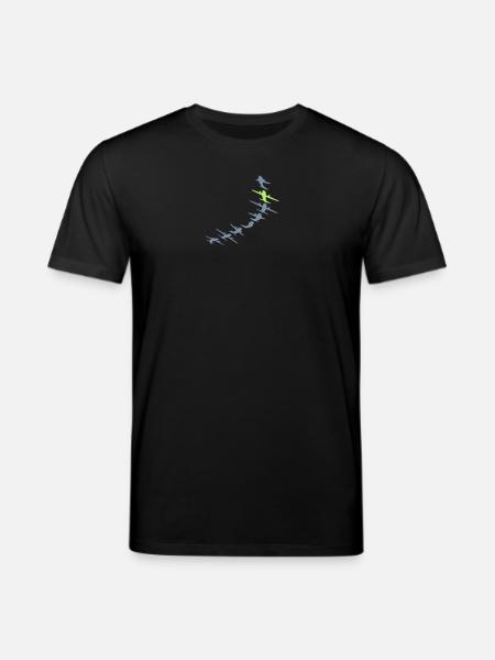 Pink White Aircraft - Stanley/Stella CREATOR Unisex Organic T-Shirt - black