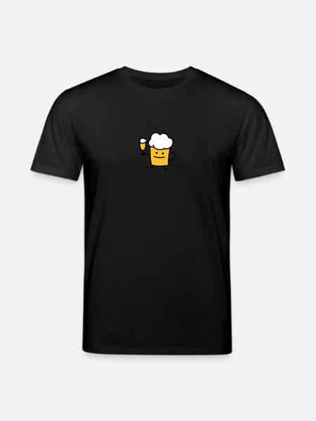 Beer with beer - Stanley/Stella CREATOR Unisex Organic T-Shirt - black