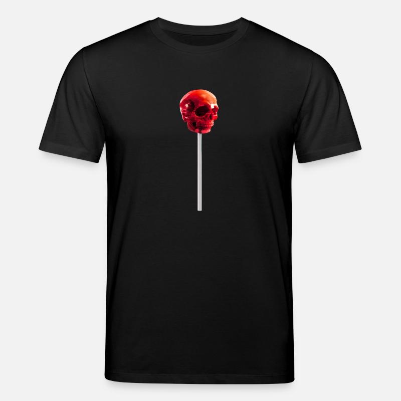 Skullipop - Lollipop Skull Candy - Stanley/Stella CREATOR Unisex Organic T-Shirt - black