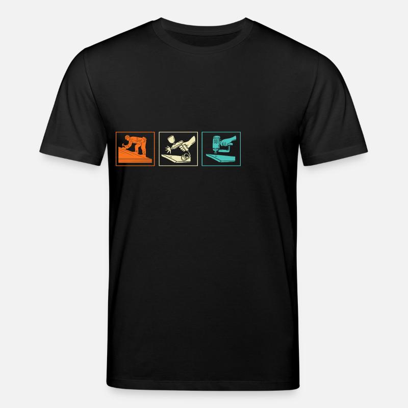 Métier de couvreur Métier Dicton - T-shirt bio CREATOR Stanley/Stella Unisexe - noir