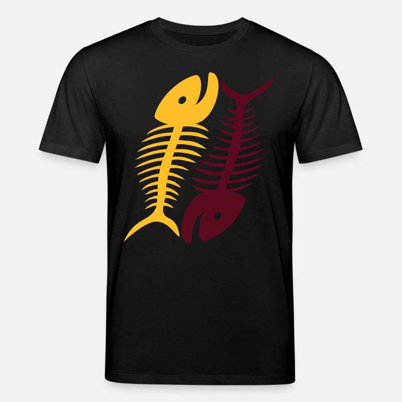 Smiling Fishbones - Stanley/Stella Unisex Bio-T-Shirt CREATOR  - Schwarz