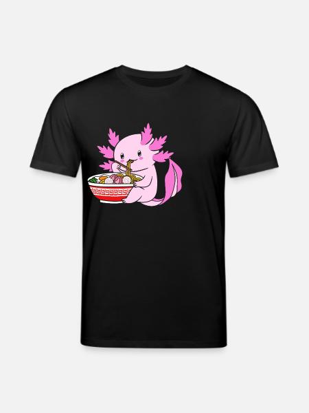 Axolotl Ramen - Stanley/Stella CREATOR Unisex Organic T-Shirt - black