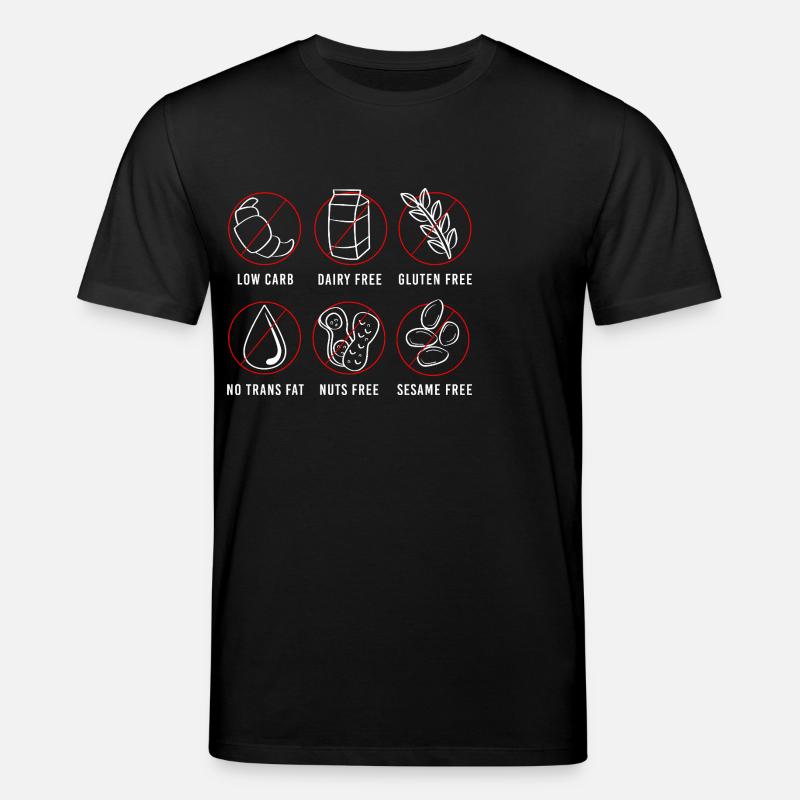 Lebensmittel Allergie - Stanley/Stella Unisex Bio-T-Shirt CREATOR  - Schwarz