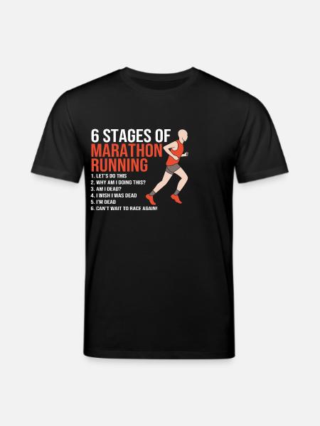 Marathon Half Marathon Marathon Runner - Stanley/Stella CREATOR Unisex Organic T-Shirt - black
