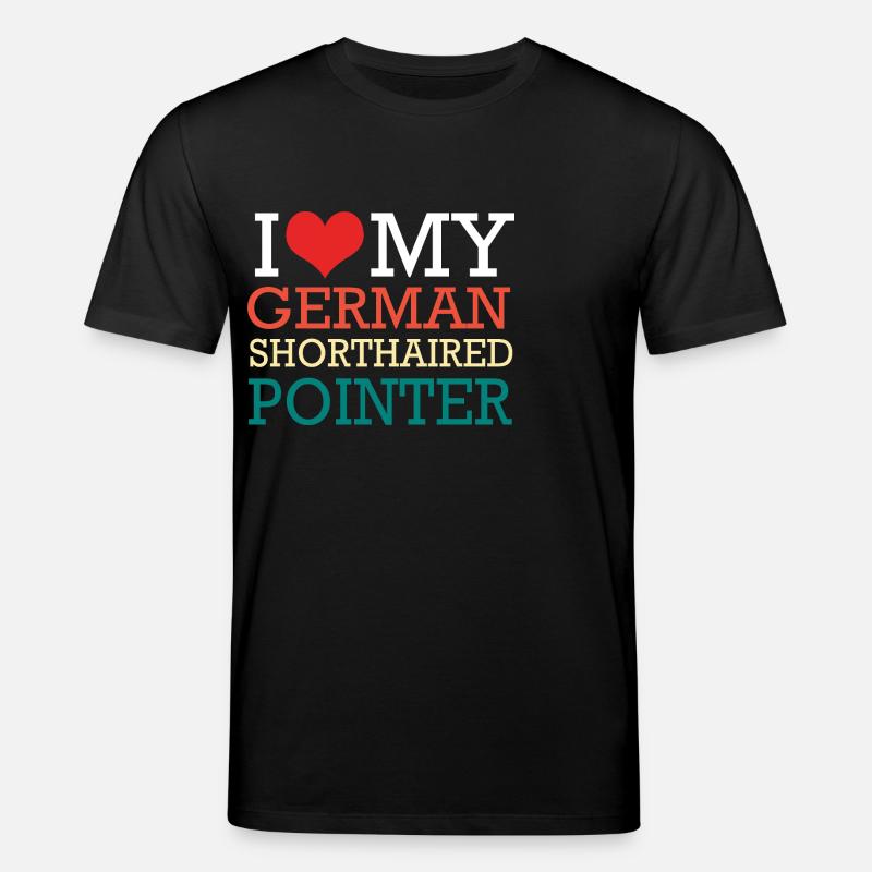 German Pointer Hund Deutsch Kurzhaar - Stanley/Stella Unisex Bio-T-Shirt CREATOR  - Schwarz
