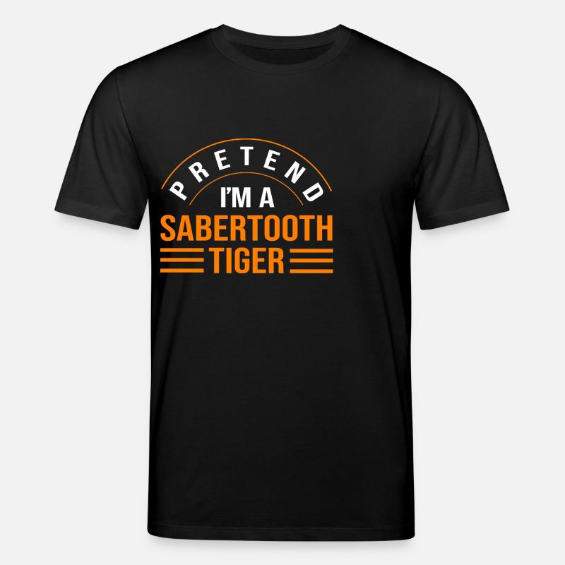 Urzeit Säbelzahntiger - Stanley/Stella Unisex Bio-T-Shirt CREATOR  - Schwarz
