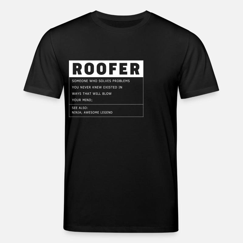 Métier de couvreur Métier Dicton - T-shirt bio CREATOR Stanley/Stella Unisexe - noir