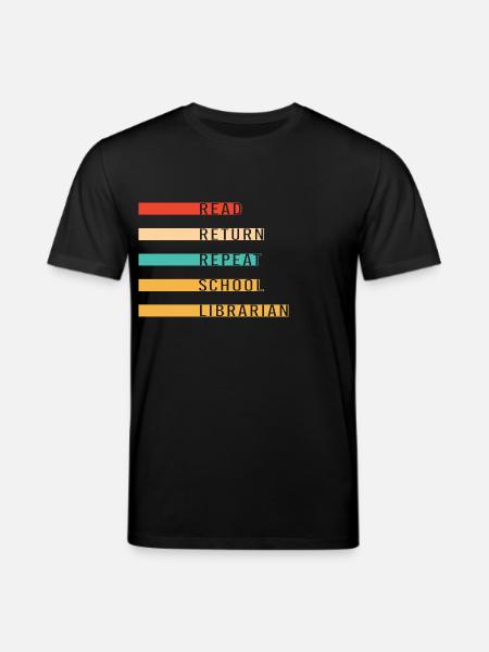 Bookworm Library Reading - Stanley/Stella CREATOR Unisex Organic T-Shirt - black