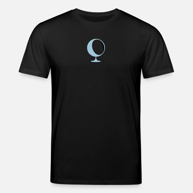 rétro salon chaise Eames Panton - T-shirt bio CREATOR Stanley/Stella Unisexe - noir