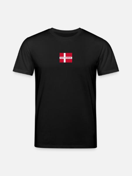 Drapeau danois – Né au Danemark - T-shirt bio CREATOR Stanley/Stella Unisexe - noir
