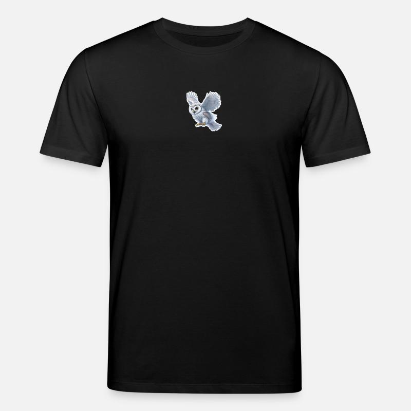 Eulenflug Sticker - Stanley/Stella Unisex Bio-T-Shirt CREATOR  - Schwarz