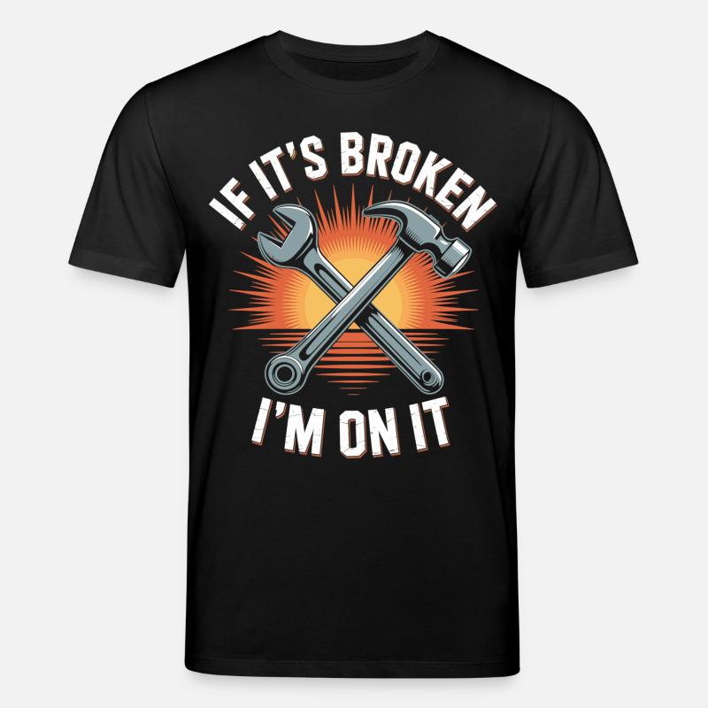 Handwerker im Einsatz - Stanley/Stella Unisex Bio-T-Shirt CREATOR  - Schwarz