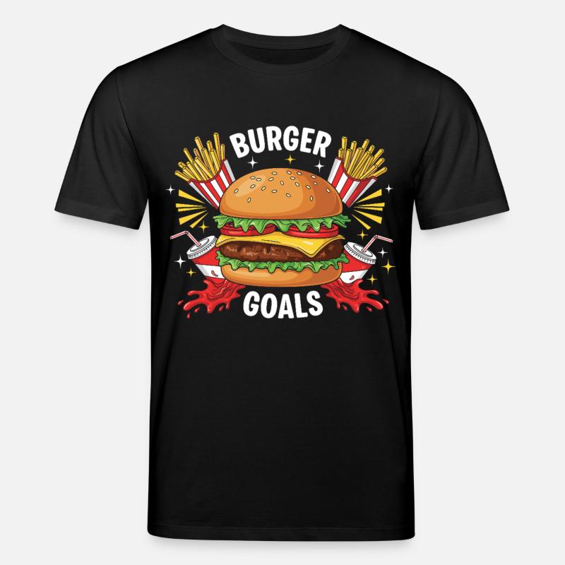Hamburger Burger - Stanley/Stella Unisex Bio-T-Shirt CREATOR  - Schwarz