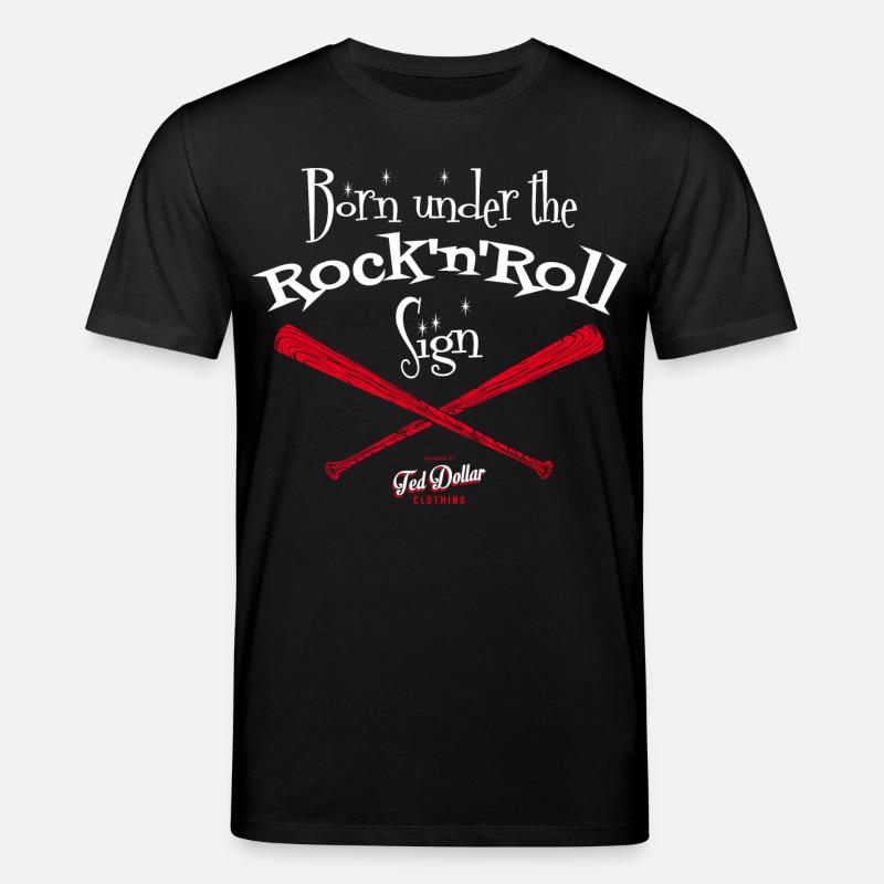 Né sous le Signe du Rock'n'Roll - T-shirt bio CREATOR Stanley/Stella Unisexe - noir