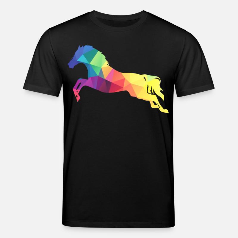 Springendes Pferd - Stanley/Stella Unisex Bio-T-Shirt CREATOR  - Schwarz