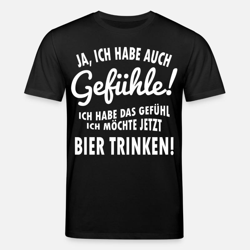 Bier trinken! - Stanley/Stella Unisex Bio-T-Shirt CREATOR  - Schwarz