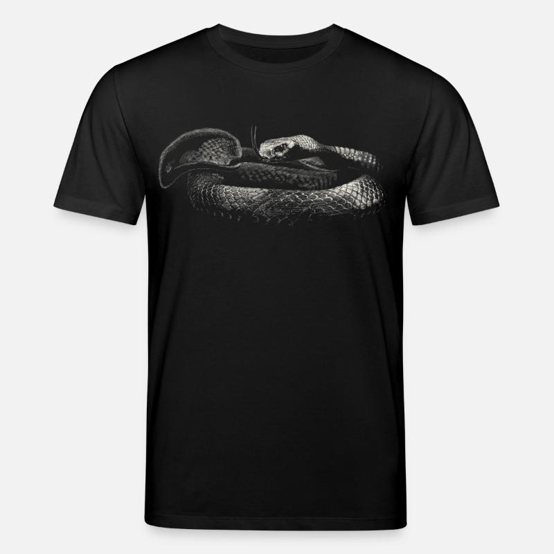 Schlange - Stanley/Stella Unisex Bio-T-Shirt CREATOR  - Schwarz