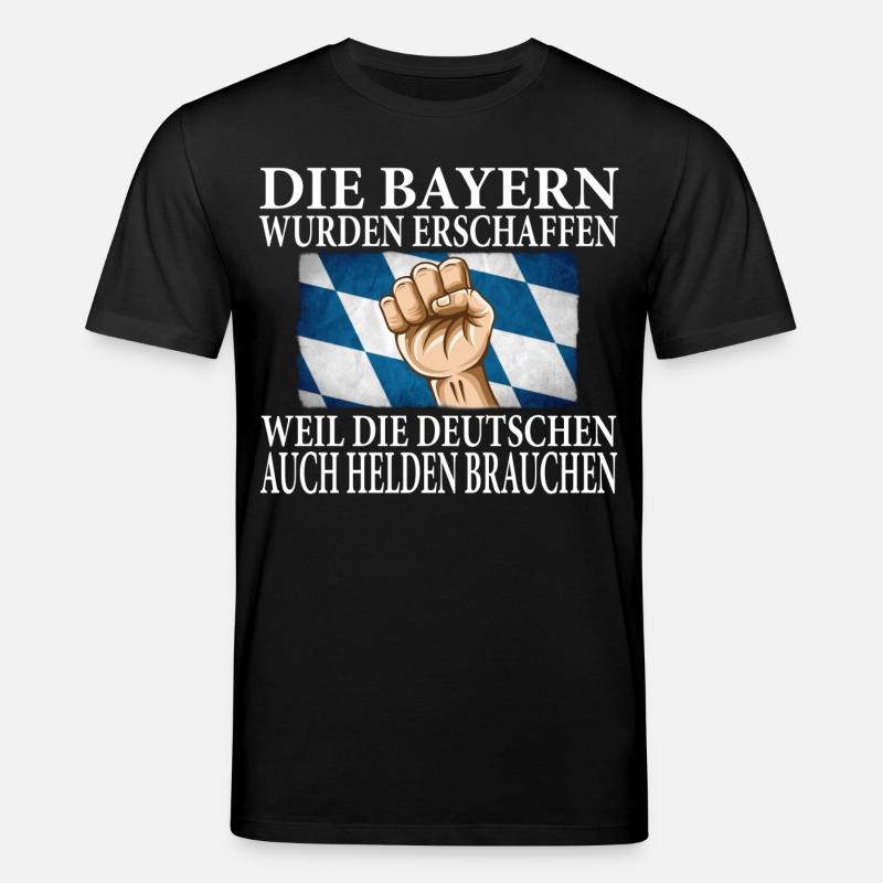DIE BAYERN WURDEN ERSCHAFFEN - Stanley/Stella Unisex Bio-T-Shirt CREATOR  - Schwarz