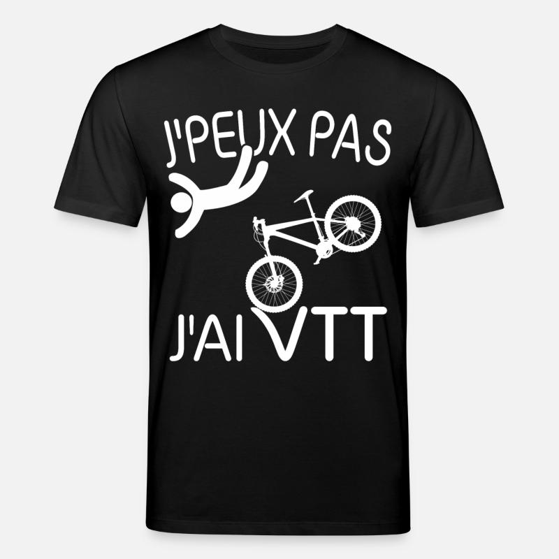 J'PEUX PAS , J'AI VTT - T-shirt bio CREATOR Stanley/Stella Unisexe - noir