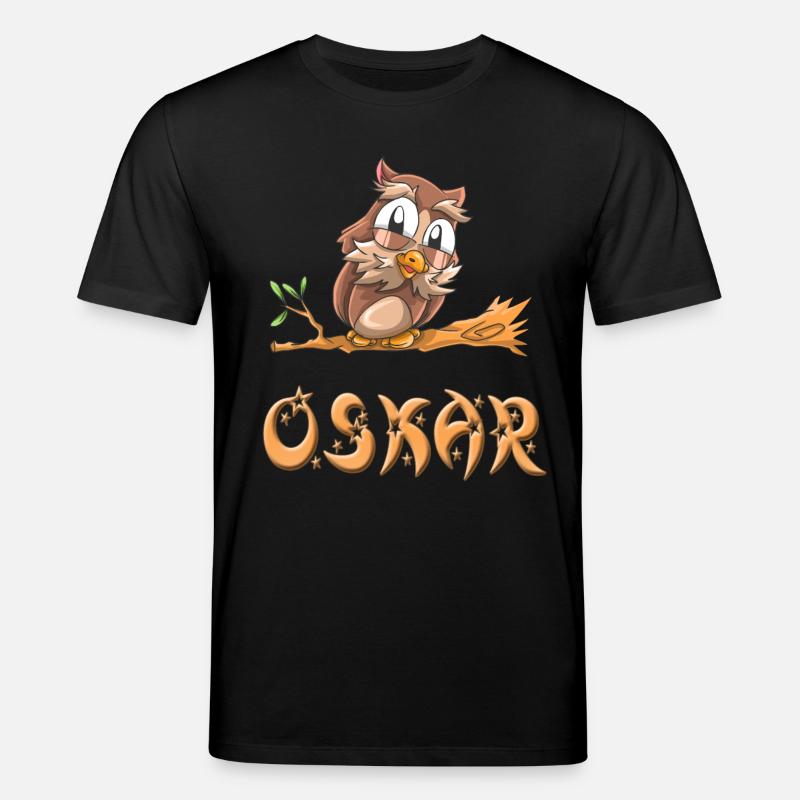 Eule Oskar - Stanley/Stella Unisex Bio-T-Shirt CREATOR  - Schwarz