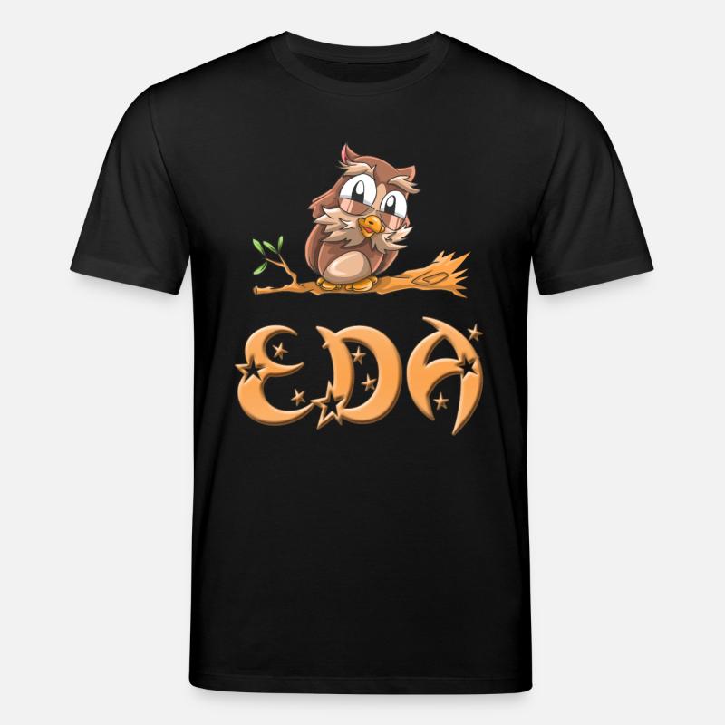 Eule Eda - Stanley/Stella Unisex Bio-T-Shirt CREATOR  - Schwarz