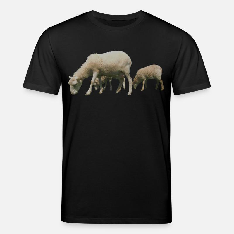 Schafe - Stanley/Stella Unisex Bio-T-Shirt CREATOR  - Schwarz