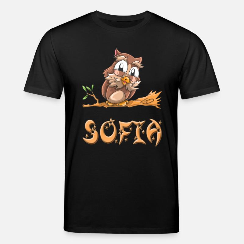 Eule Sofia - Stanley/Stella Unisex Bio-T-Shirt CREATOR  - Schwarz