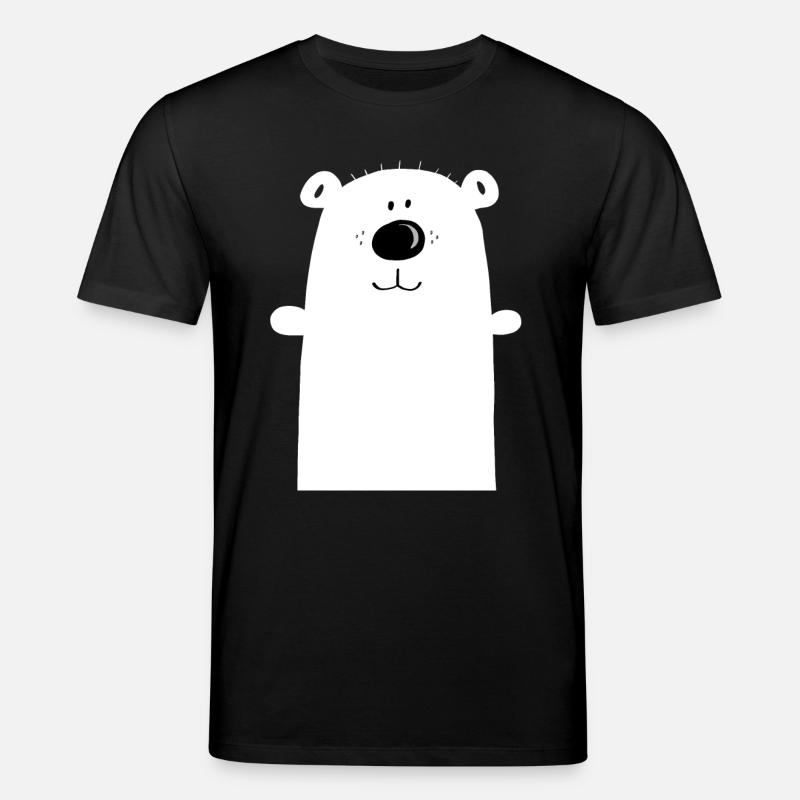 Knuddeliger Eisbär - Polarbär - Bär - Kinder - Stanley/Stella Unisex Bio-T-Shirt CREATOR - Schwarz