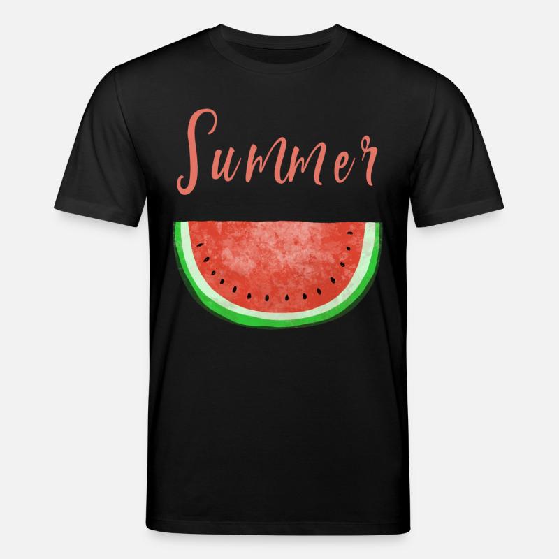Summertime Melon d'eau - Melon - été - T-shirt bio CREATOR Stanley/Stella Unisexe - noir