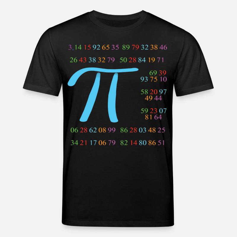 Pi mit 110 Nachkommastellen - Stanley/Stella Unisex Bio-T-Shirt CREATOR  - Schwarz