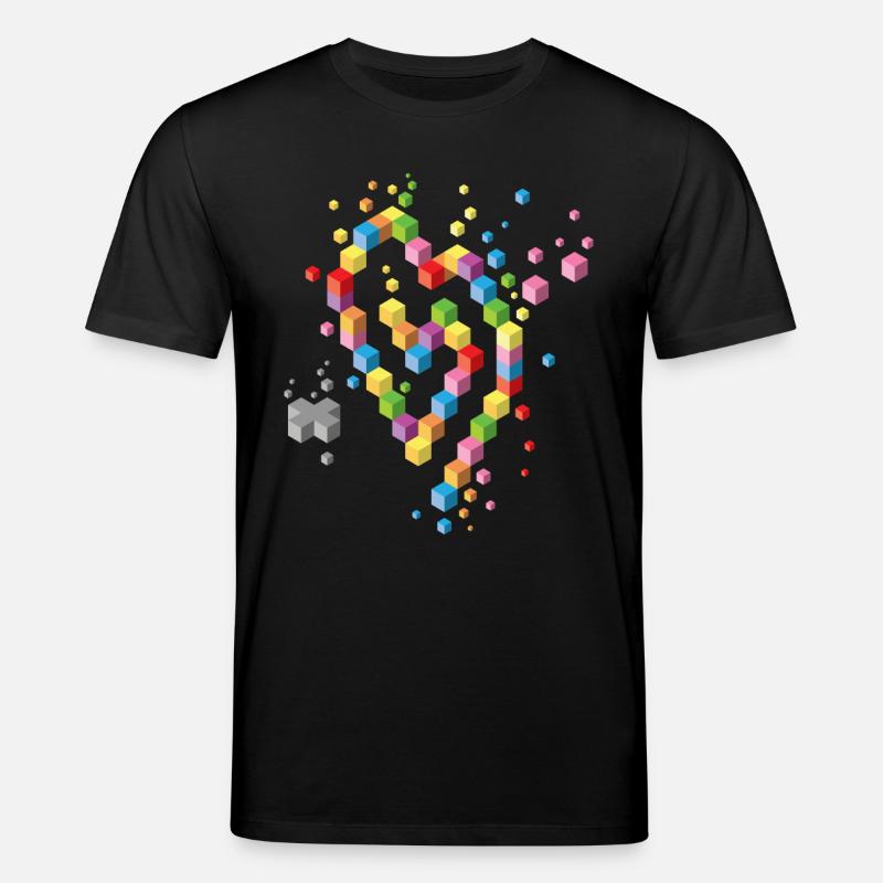 Geek Heart - Stanley/Stella CREATOR Unisex Organic T-Shirt - black