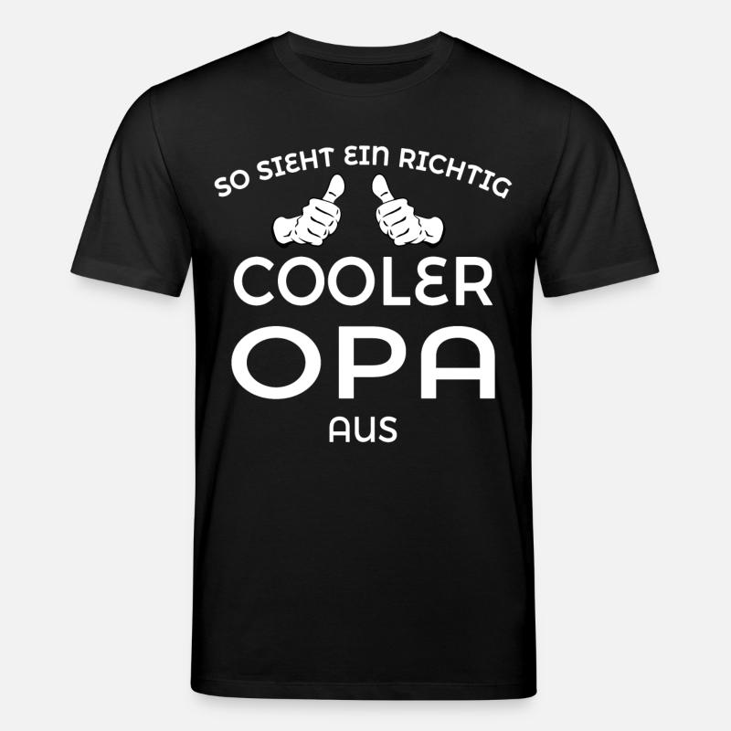 Cooler Opa - Stanley/Stella Unisex Bio-T-Shirt CREATOR  - Schwarz