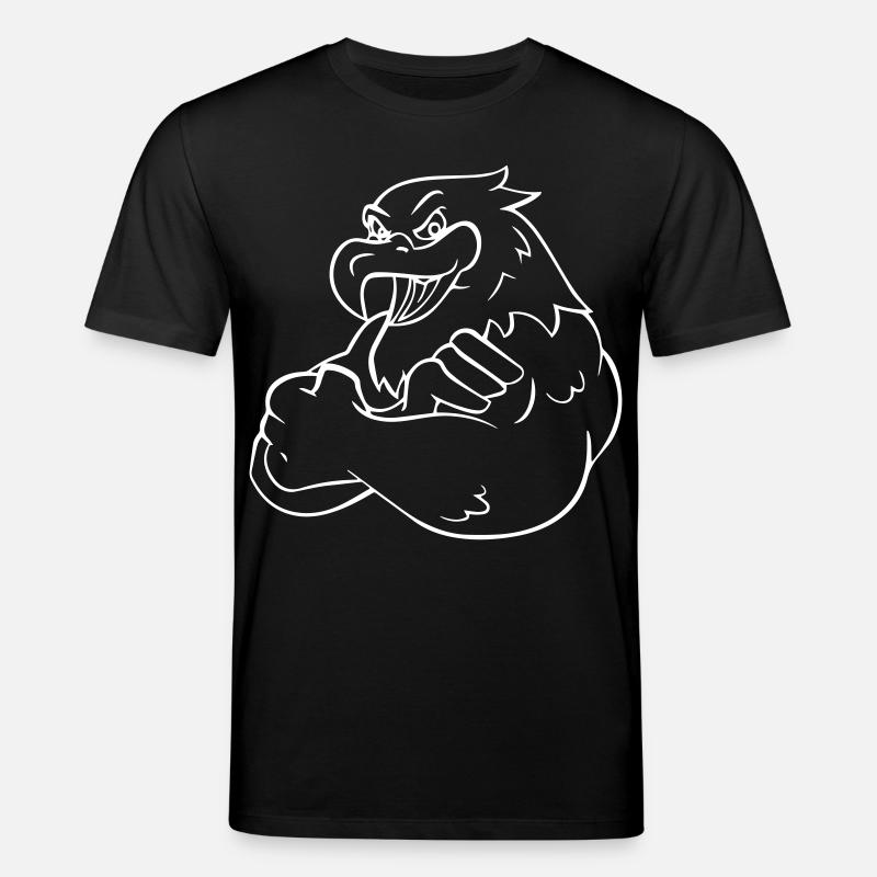 Comic Eagle - Design - T-shirt bio CREATOR Stanley/Stella Unisexe - noir