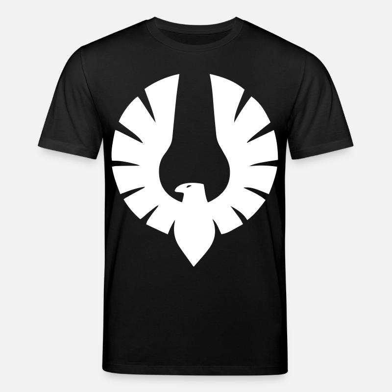 Eagle in Circle Shape - Stanley/Stella CREATOR Unisex Organic T-Shirt - black