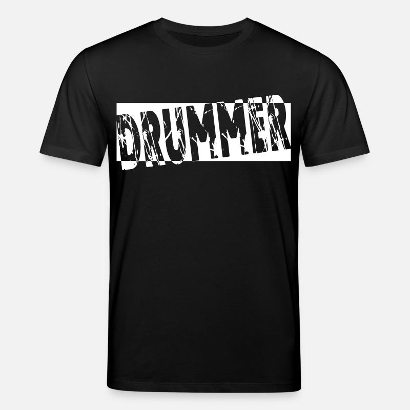 Drums Drummer Gift - Stanley/Stella CREATOR Unisex Organic T-Shirt - black