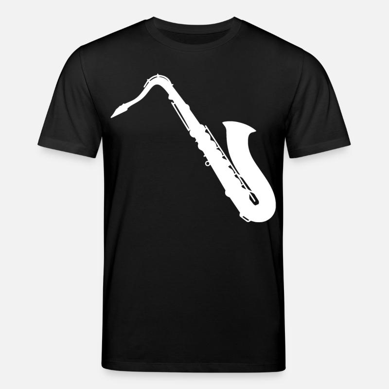 Saxophon - Stanley/Stella Unisex Bio-T-Shirt CREATOR  - Schwarz