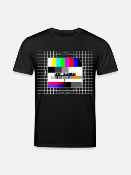 Test billede broadcast pause 80'erne 90'erne part kostume - Stanley/Stella CREATOR økologisk unisex-T-shirt - sort