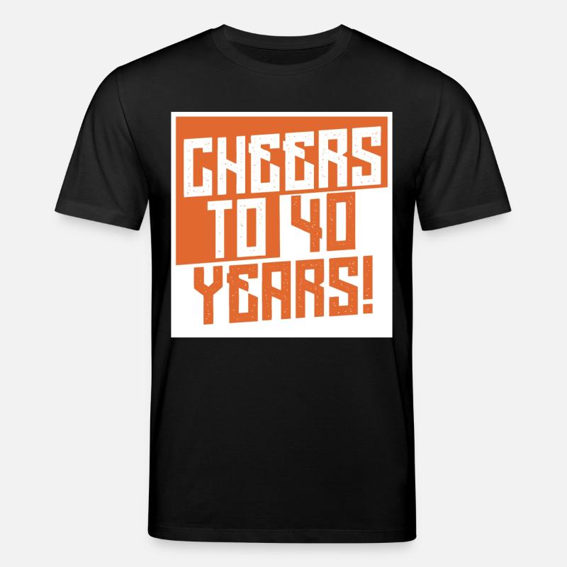Vive nos 40 ans - T-shirt bio CREATOR Stanley/Stella Unisexe - noir
