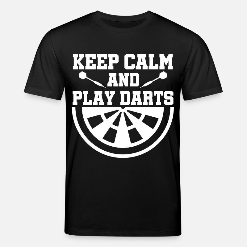 Keep Calm And Play Darts - Stanley/Stella Unisex Bio-T-Shirt CREATOR  - Schwarz
