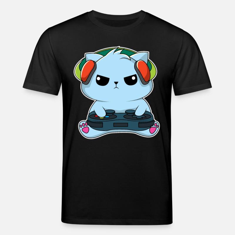 Gamer-Katze - Stanley/Stella Unisex Bio-T-Shirt CREATOR  - Schwarz