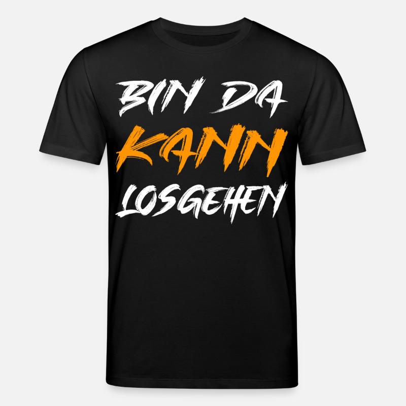Bin da kann losgehen - Stanley/Stella Unisex Bio-T-Shirt CREATOR  - Schwarz