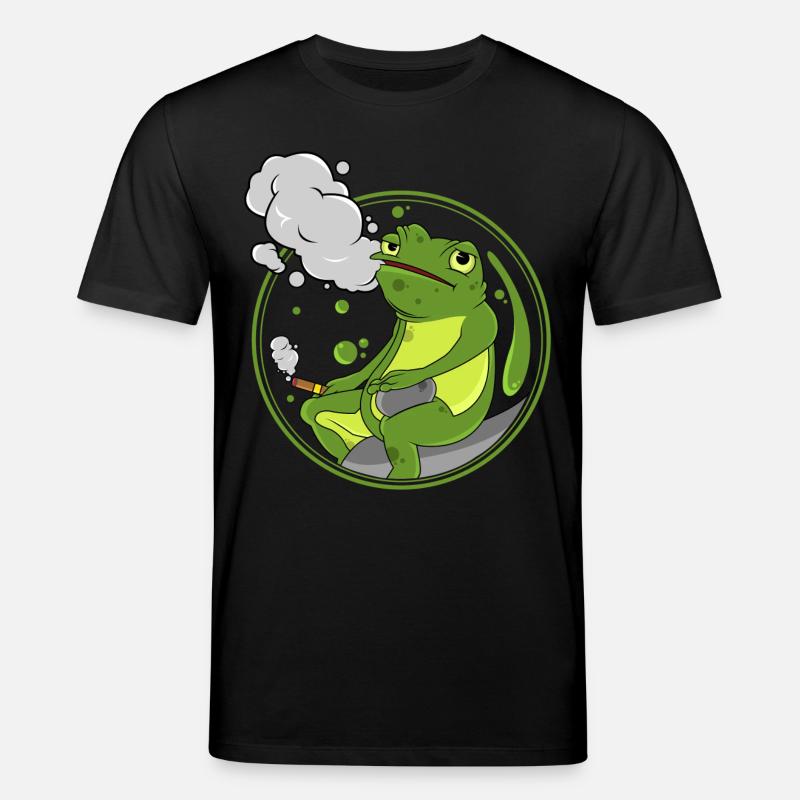 Frosch Zigarre - Stanley/Stella Unisex Bio-T-Shirt CREATOR  - Schwarz