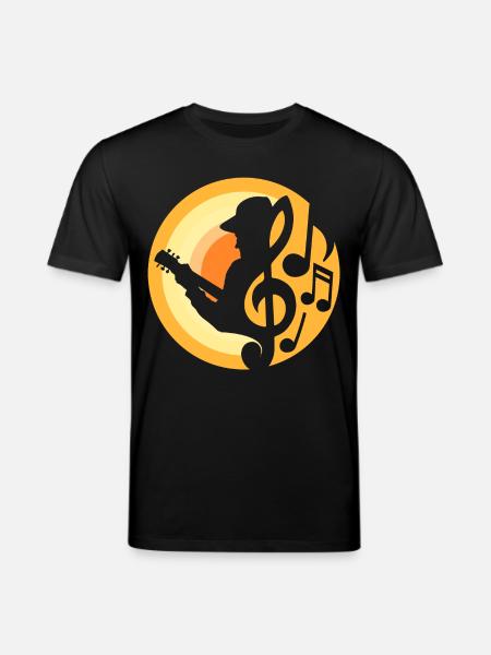 Guitar Player - Stanley/Stella CREATOR Unisex Organic T-Shirt - black