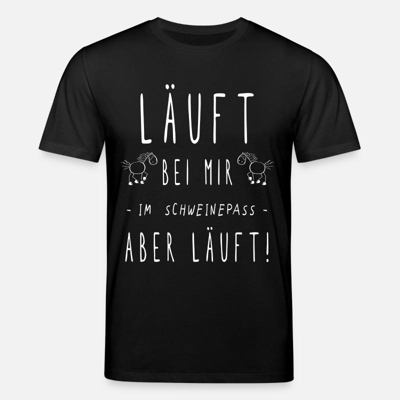 Schweinepass Islandpferd Pferde Sprüche - Stanley/Stella Unisex Bio-T-Shirt CREATOR - Schwarz