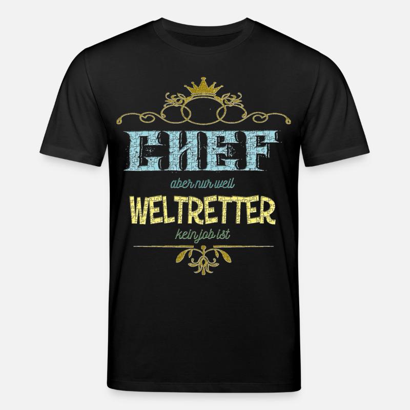 Chef Weltretter - Stanley/Stella Unisex Bio-T-Shirt CREATOR  - Schwarz