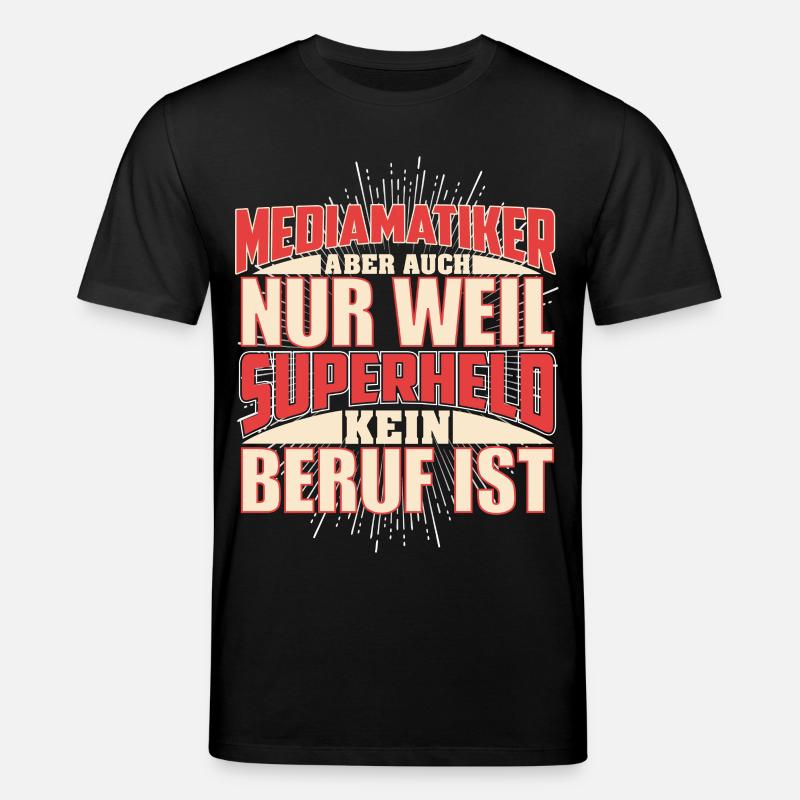 Mediamatiker Superheld - Stanley/Stella Unisex Bio-T-Shirt CREATOR - Schwarz