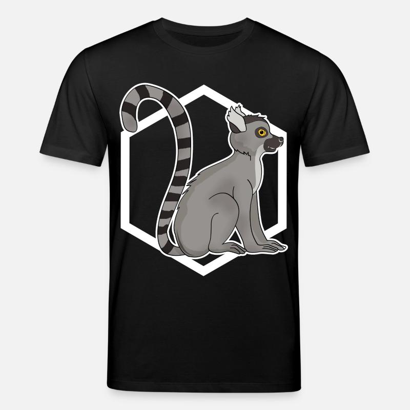 Lemur monkey - Stanley/Stella CREATOR Unisex Organic T-Shirt - black