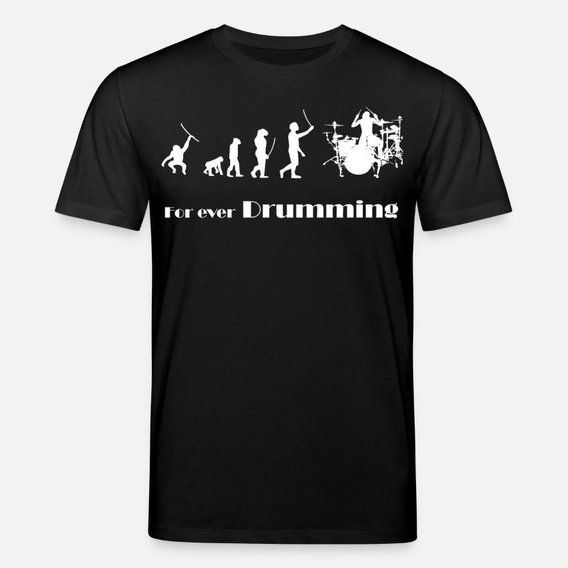 Evolution - For ever drumming - Stanley/Stella CREATOR Unisex Organic T-Shirt - black