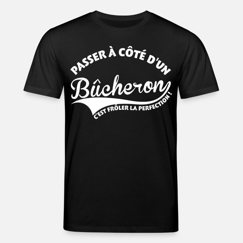 Holzfäller Perfektion - Stanley/Stella Unisex Bio-T-Shirt CREATOR  - Schwarz